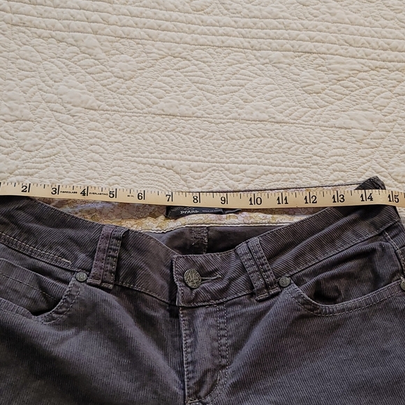Prana women's gray pants/cords size 2 - Picture 7 of 15